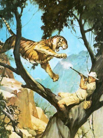 Shooting a tiger by English School